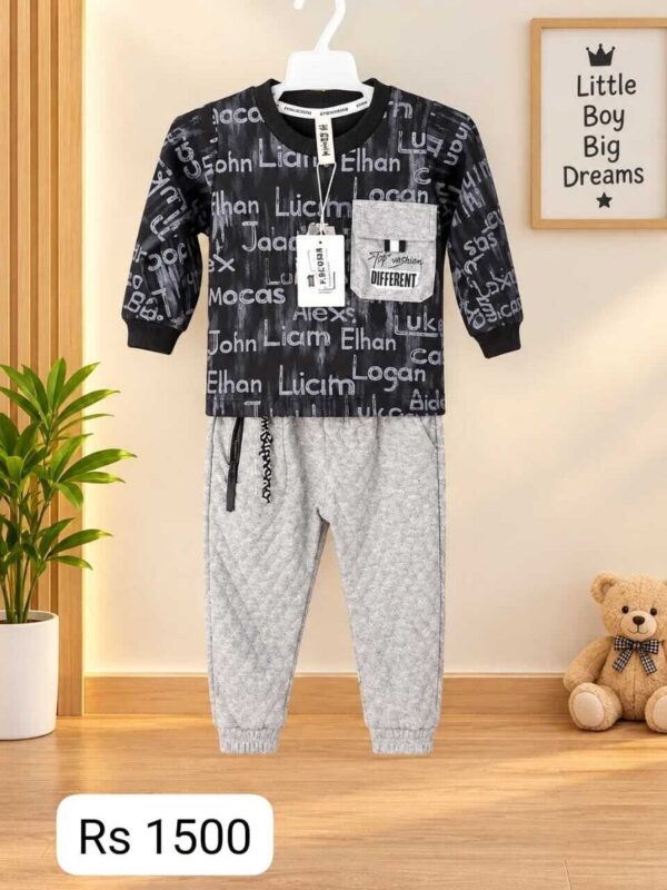 Boys' Printed Sweatshirt & Jogger Set