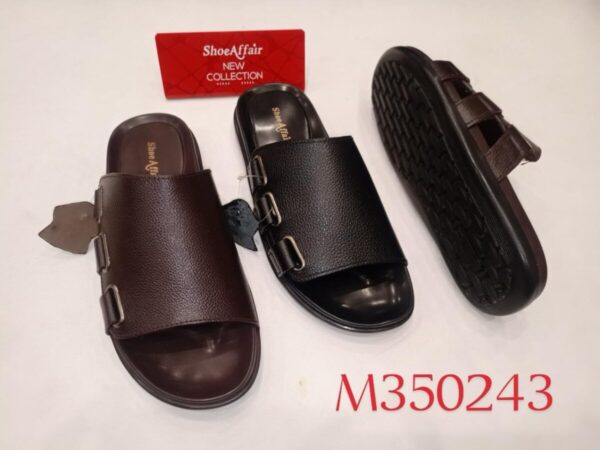 Men's Pebbled Leather Slide