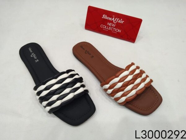 Women's Braided Two-Tone Slide
