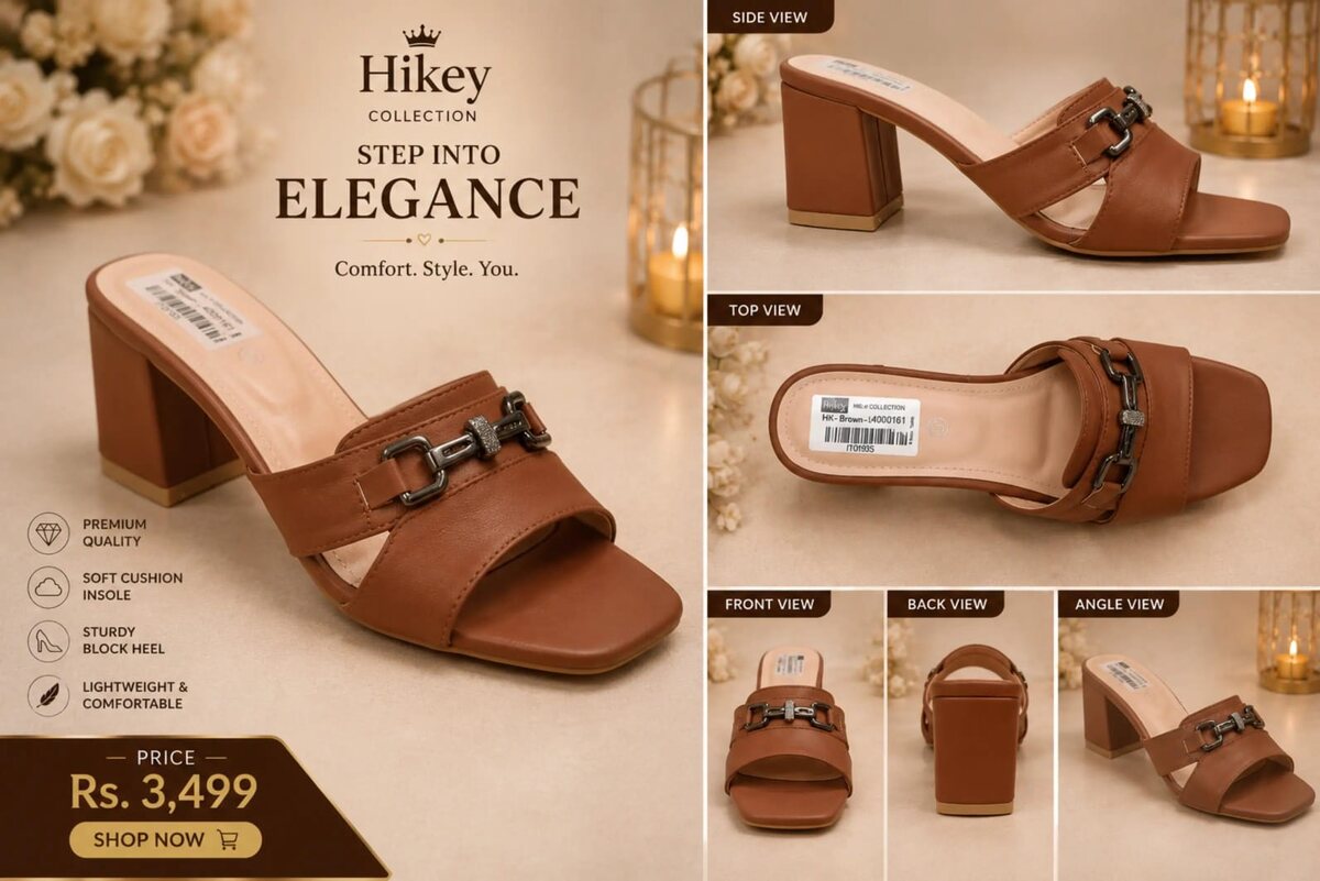 Women's Buckle Block-Heel Mule 2
