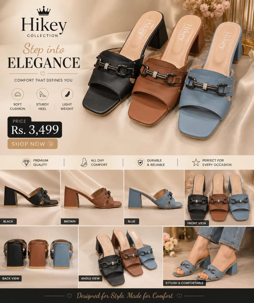 Women's Buckle Block-Heel Mule